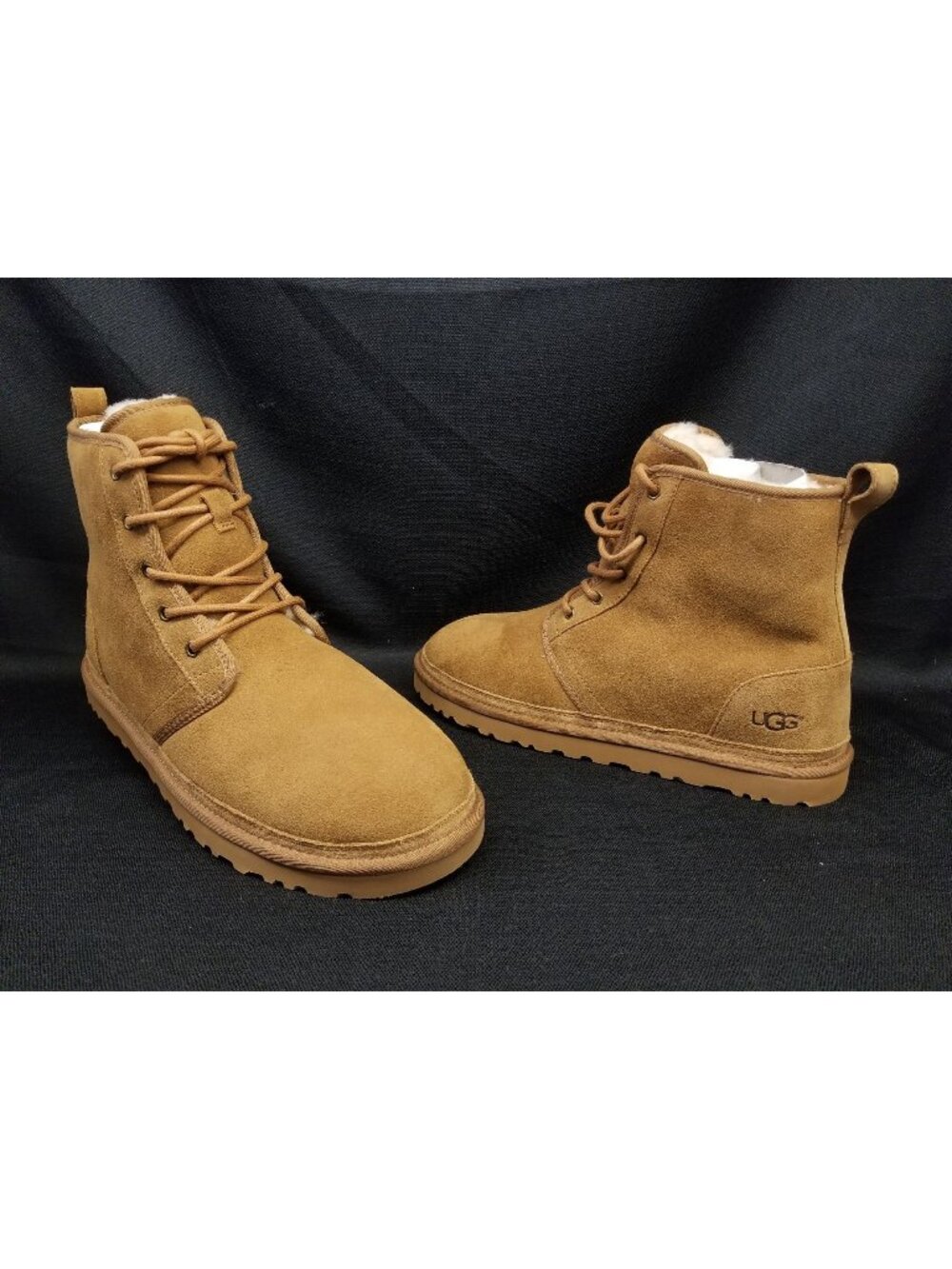 UGG Men's HARKLEY Pull-on Chestnut Brown Suede Boots Size 13 NEW IN BOX!